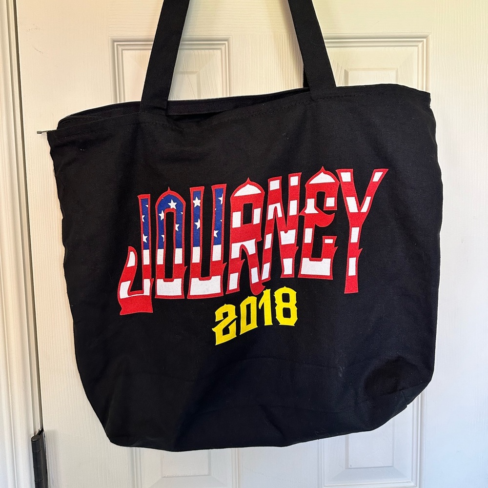 Journey 2018 Rare Tour VIP Collectors Tote Canvas Bag Band Travel Carry